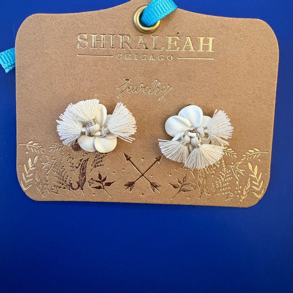 Shiraleah Ivory Fleur Earrings